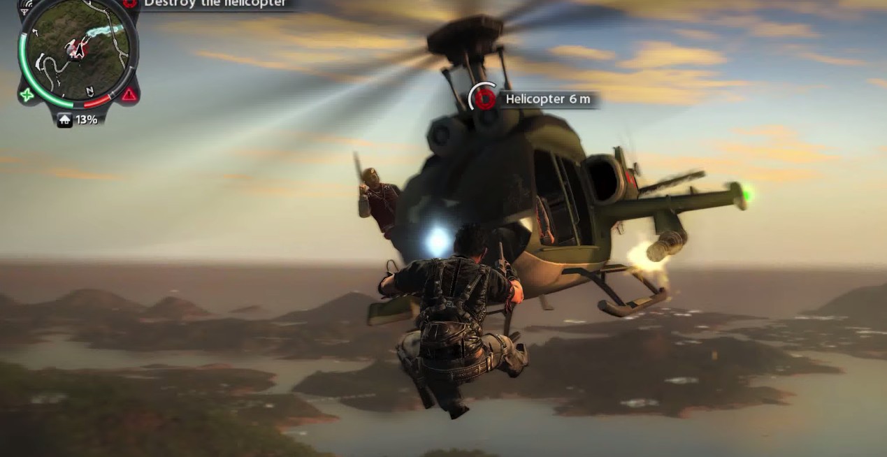 Just Cause 2 - Grappler hook on chopper.jpg