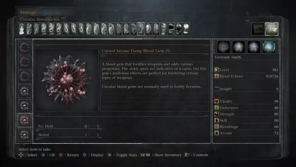 [Top 10] Bloodborne Best Gems And How To Get Them