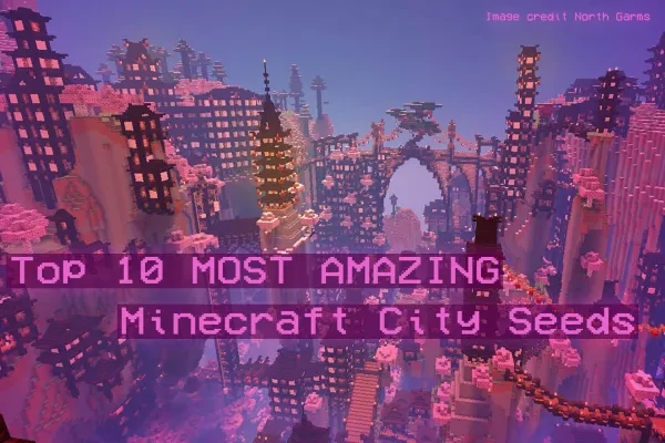 Thumbnail of city built in Minecraft (credit to North Garms)