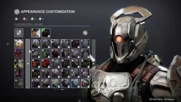 Menu That Shows How to Change Appearance in Destiny 2