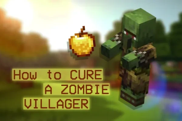 Thumbnail of a Zombie Villager and a Golden Apple from Minecraft.