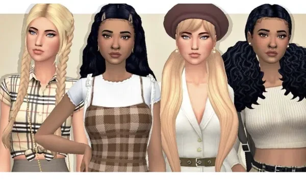 Four beautiful sims!