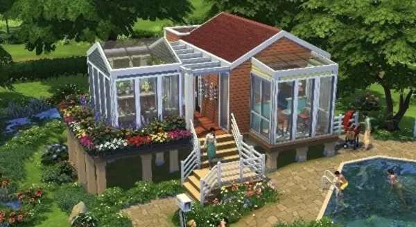 A beautiful house built by a simmer, using mods.