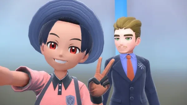 The Elite 4 Security Guard doesn't like selfies!