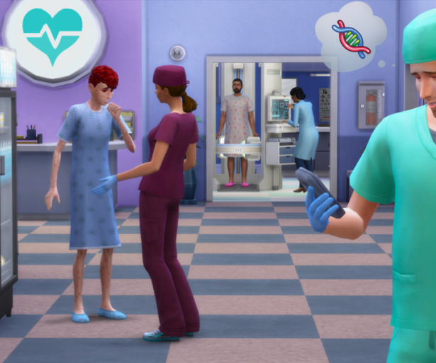 Sims 4: Get to Work - screen shot from Medical Career