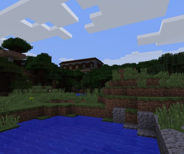 Mansion World Seed displayed in Creative Mode. Minecraft Creative Mode Best Seeds