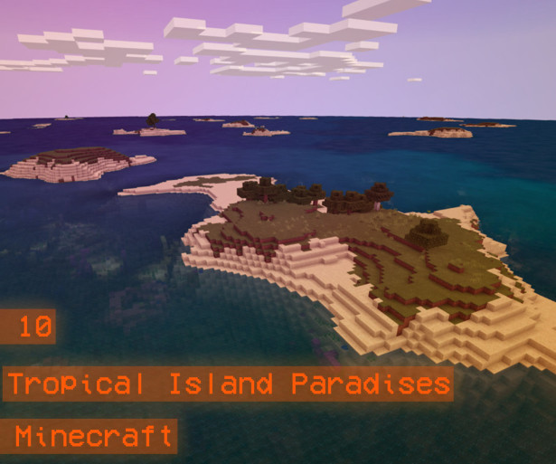 Thumbnail of an island in Minecraft