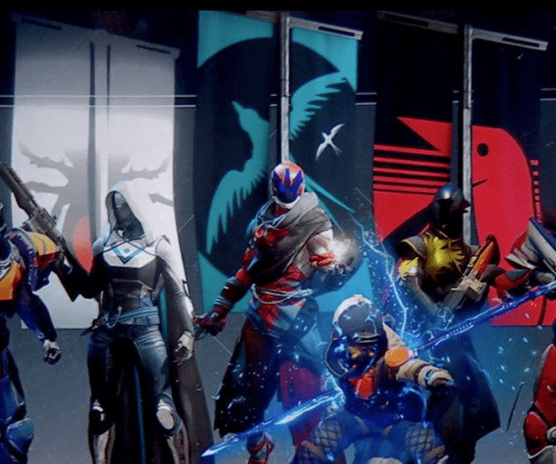 Player characters in Destiny 2 showing how to join a clan