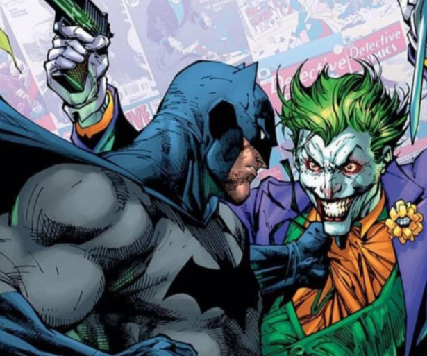 Batman fighting joker