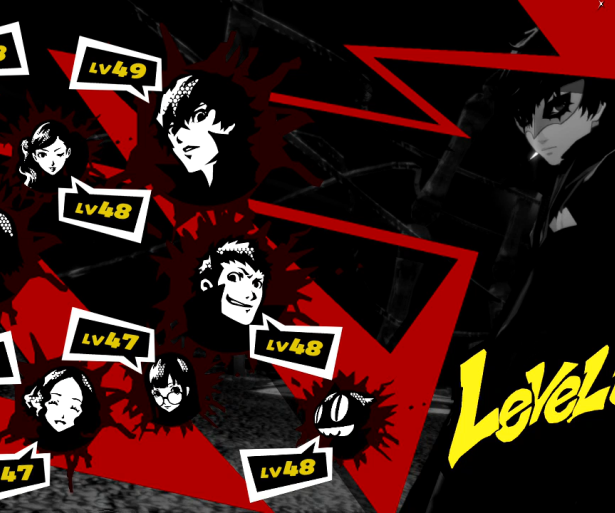 All of the Phantom Thieves from Persona 5 Royal Leveling Up