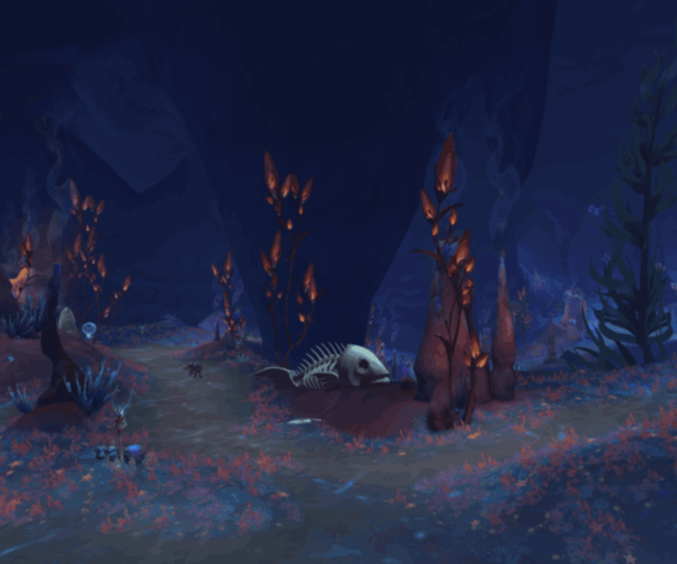 Image showing the underwater aesthetic of a Delve